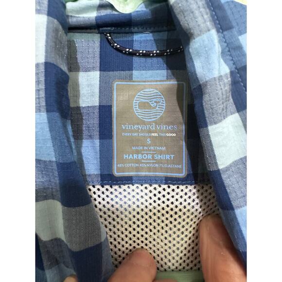 Vineyard Vines Men Slim Fit Highwater Harbor Long Sleeve Button Up Shirt Size S - Picture 2 of 5